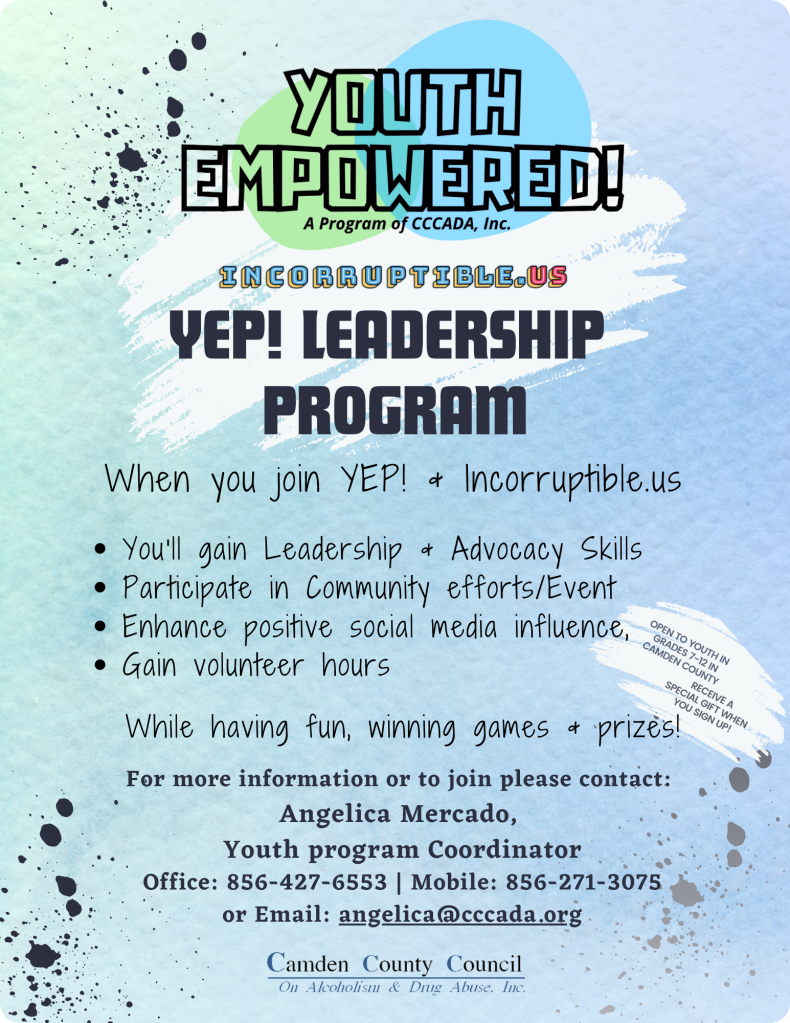 Informational flyer for the Youth Empowered Program