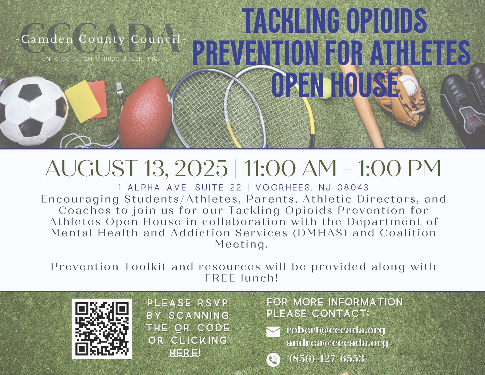 Tackling Opioids Prevention For Athletes Open House